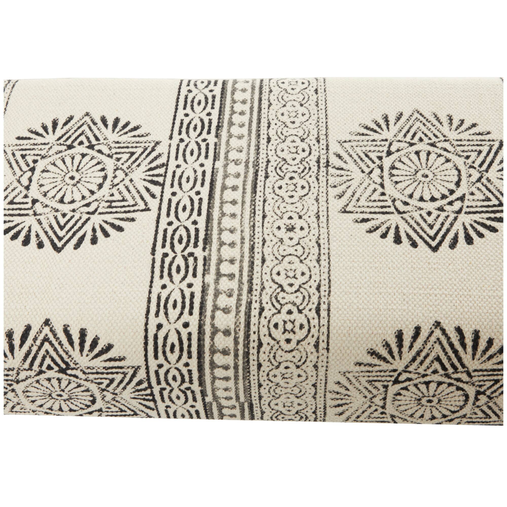 47" White Metal Floral Bench with Metal Hairpin Legs